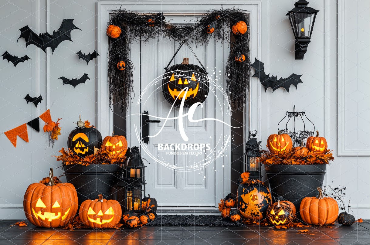 Fundo Fotográfico em Tecido - Halloween - 3D