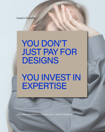 Model in a grey shirt, partially covered with a text box, saying