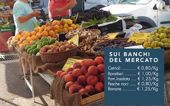 Sui banchi del mercato settimanale