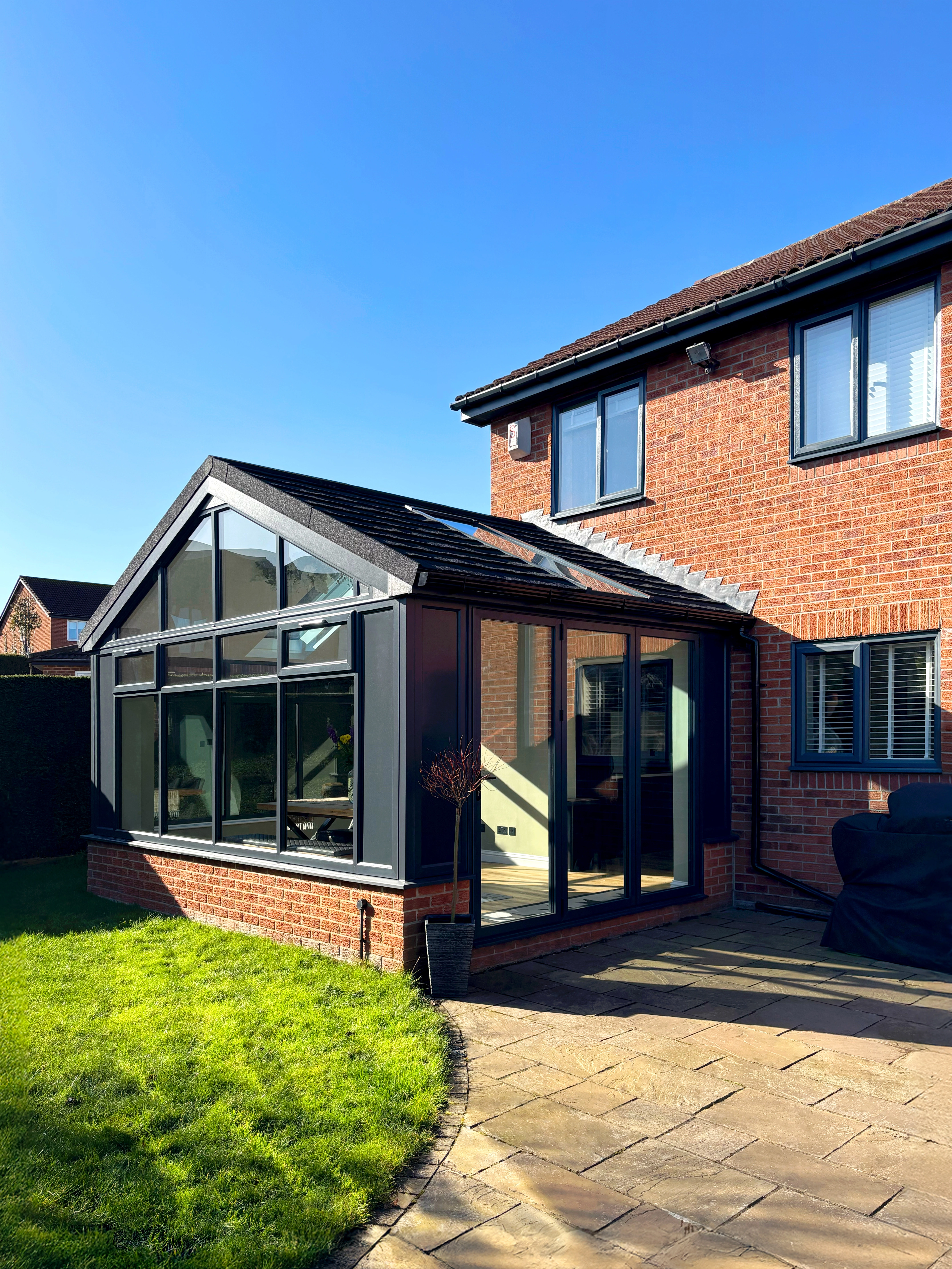 Lightweight SupaLite warm roof system with realistic tile finish and superior insulation