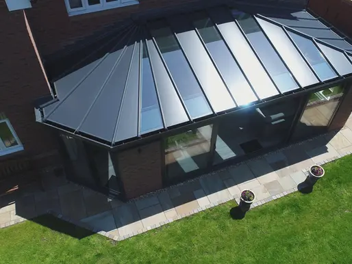 Energy-efficient conservatory roof systems manufactured by Contech Conservatories in Stoke-on-Trent