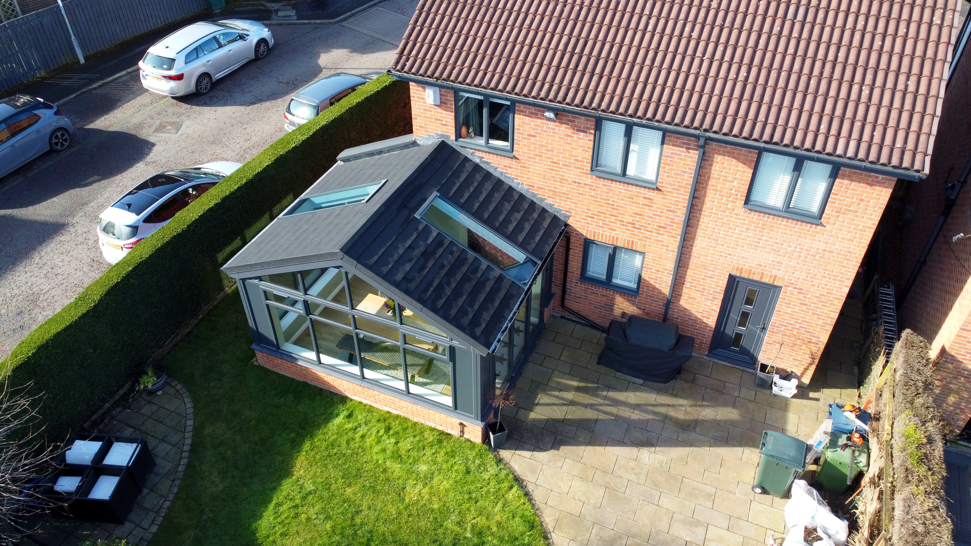 Lightweight SupaLite warm roof system with realistic tile finish and superior insulation