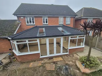 Supalite roof with realistic terracotta tiles for a classic look.