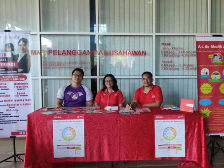 KK JC & Associates booth at Wisma Wanita, Kota Kinabalu