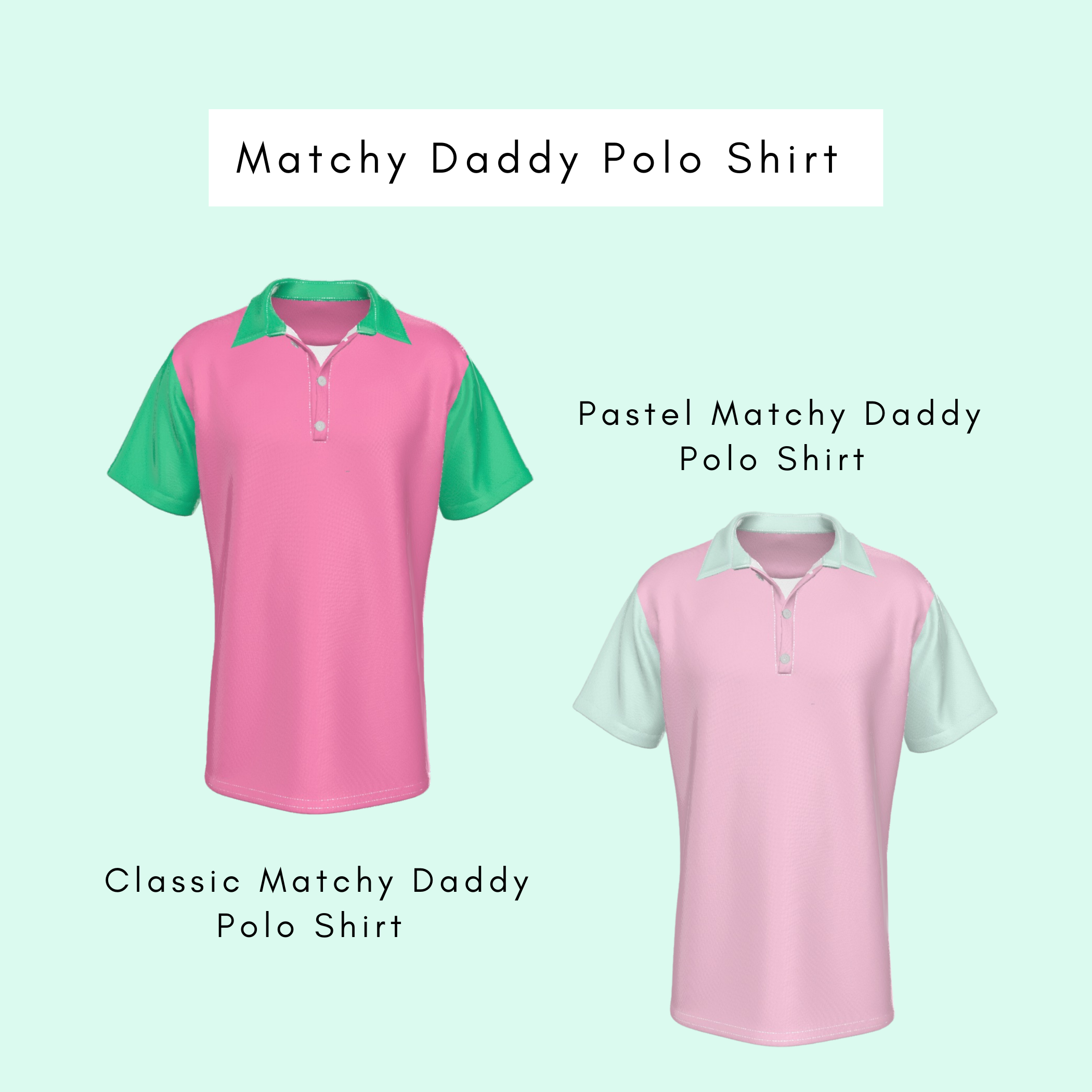 Kitten Print Daddy Polo Shirt