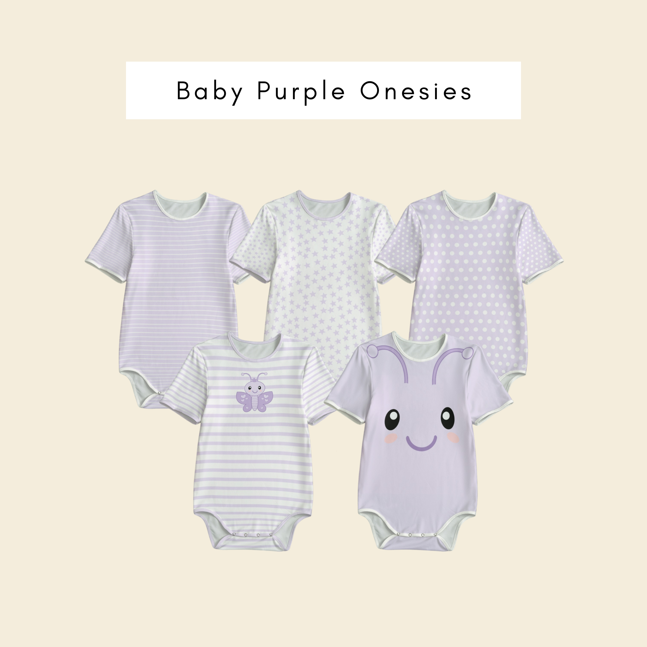 Pastel Baby Purple Onesies