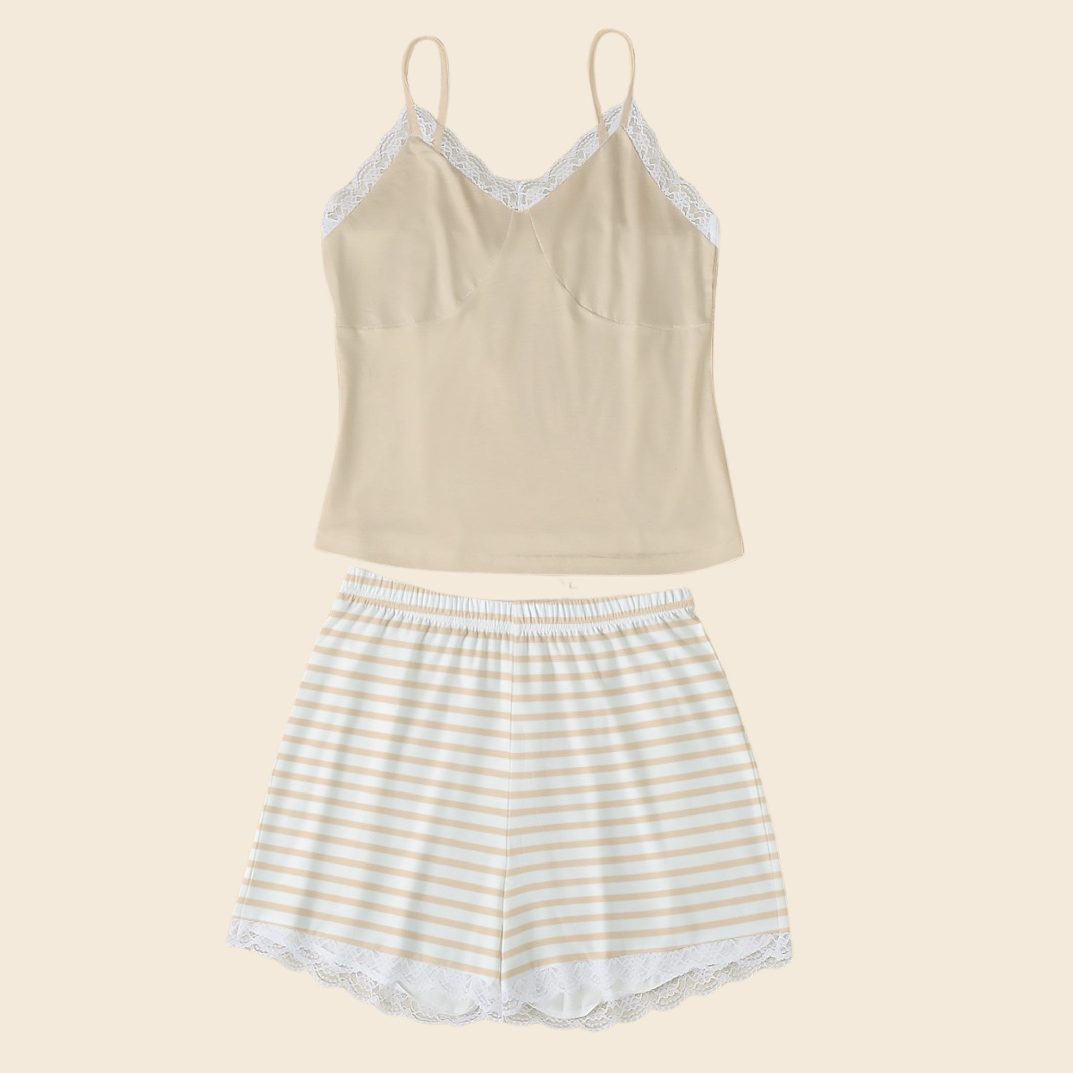 Pastel Brown Matchy Mommy Pjs