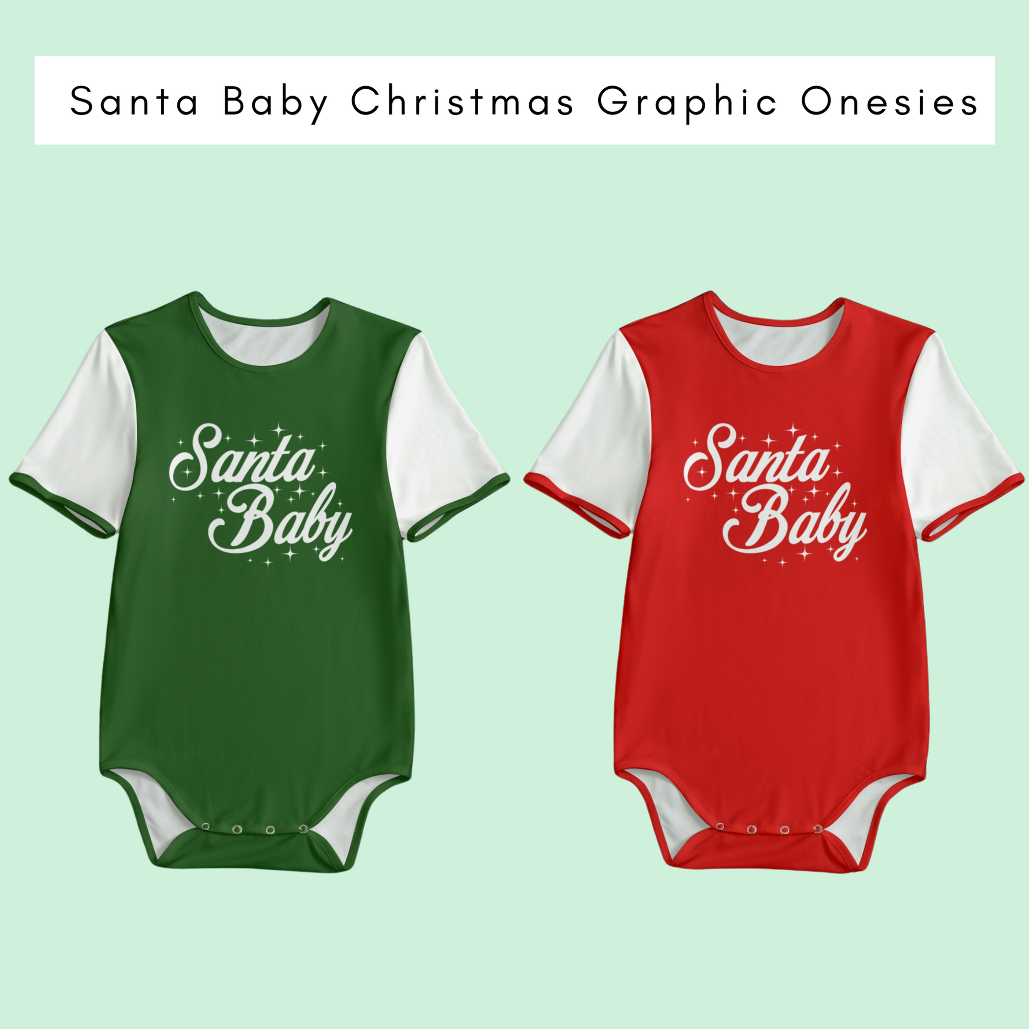 Santa Baby Christmas Graphic Bodysuits