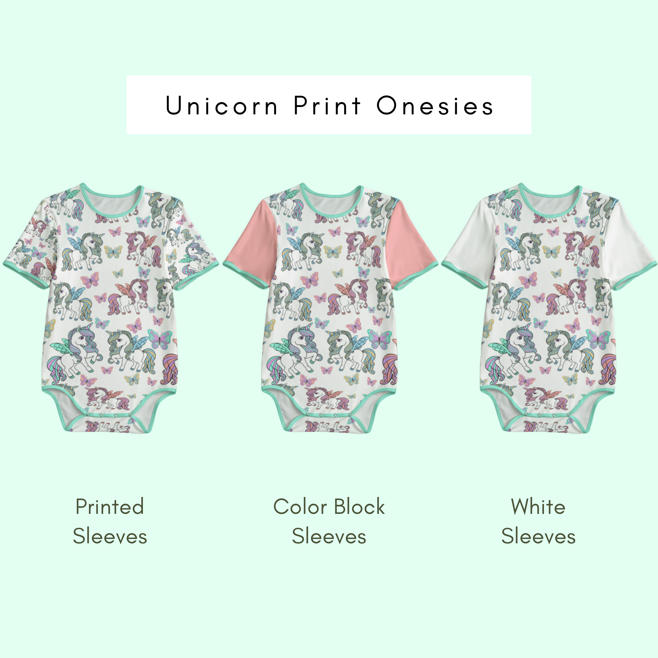 Unicorn Print Onesies