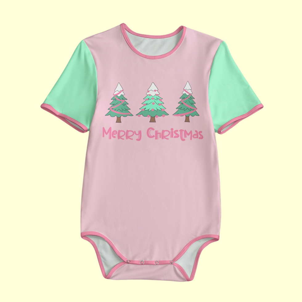 Thumbnail: Perfectly Pink Christmas Bodysuits
