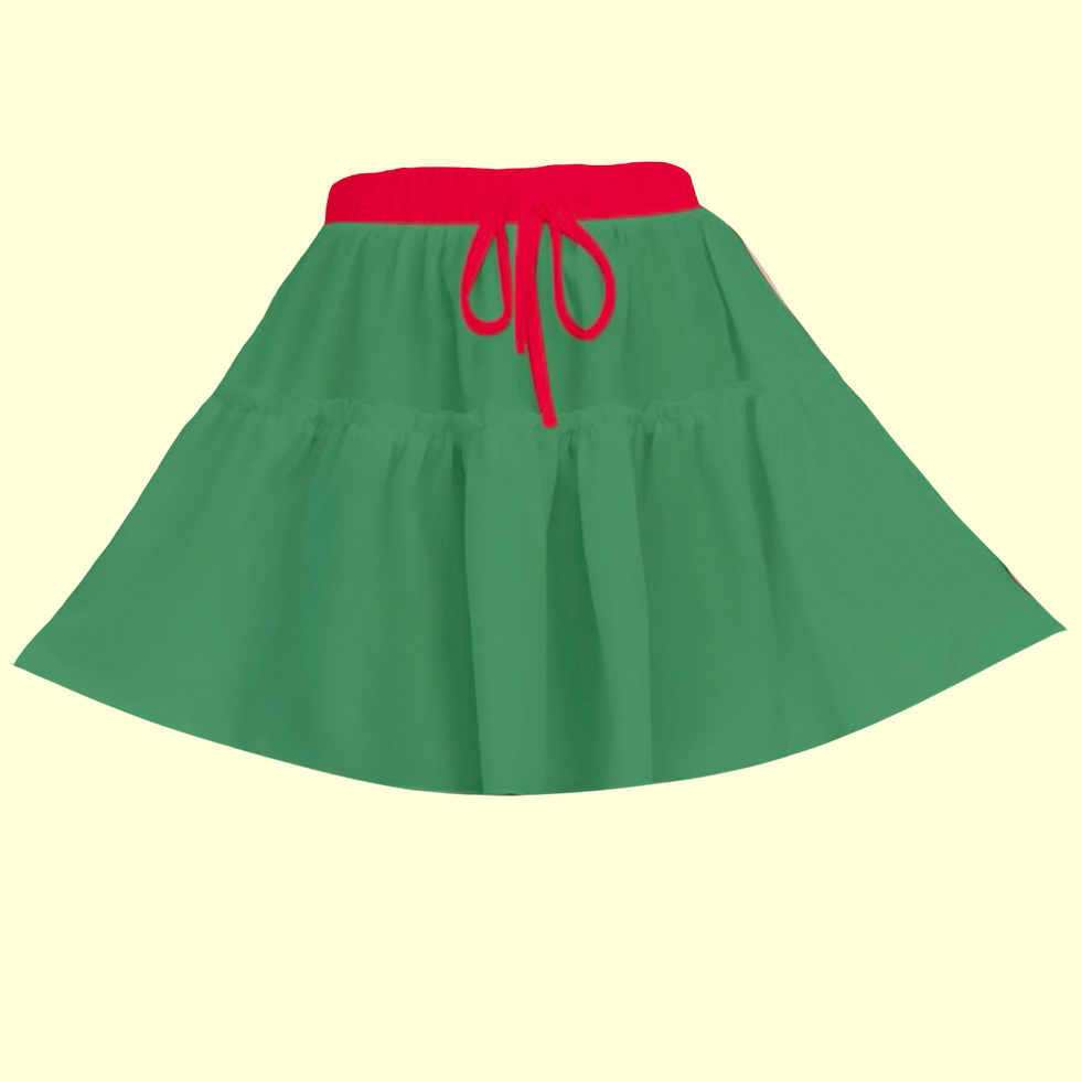 Thumbnail: All-Over Print Women's Ruffled Mini Skirt