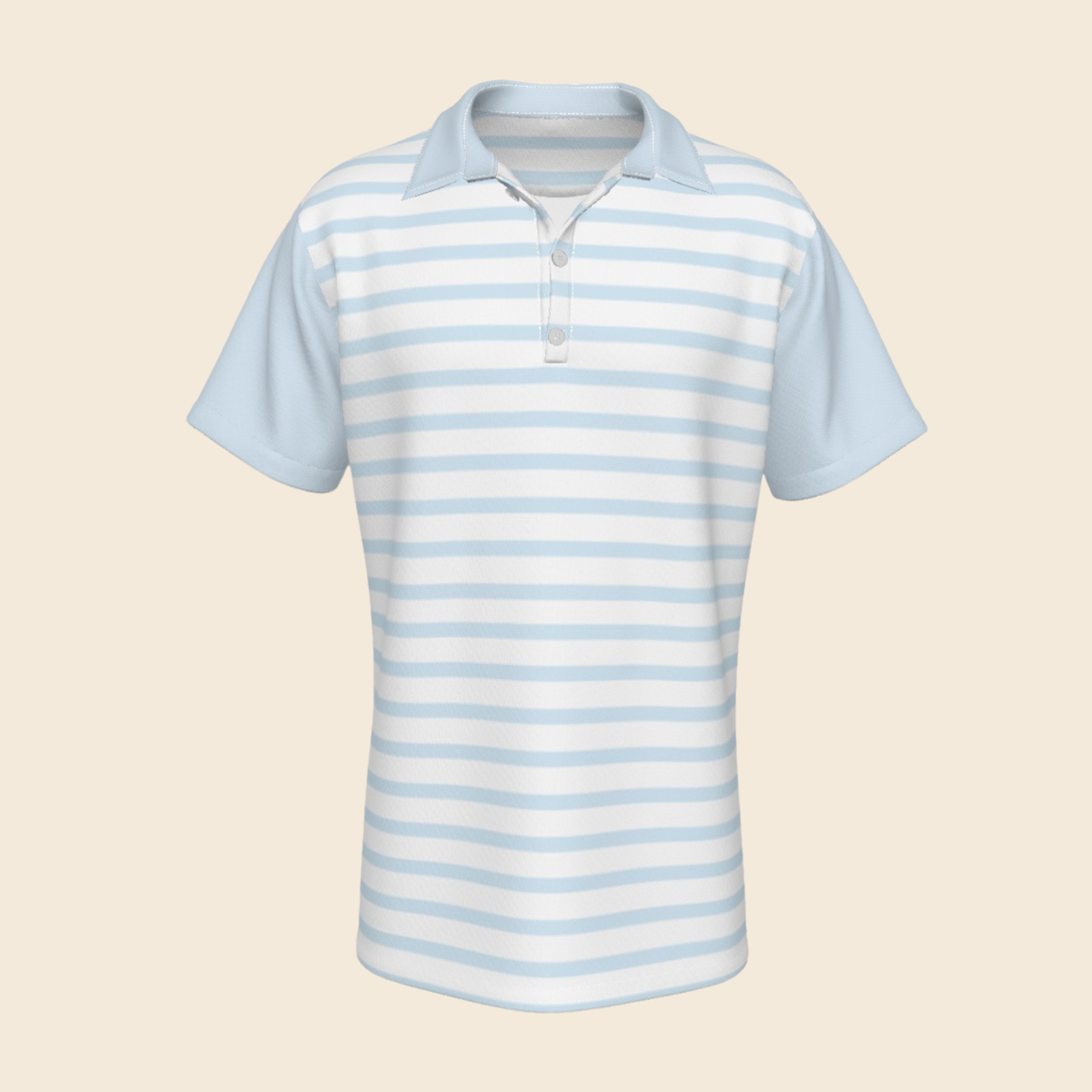 Pastel Blue Matchy Daddy Polo Shirts