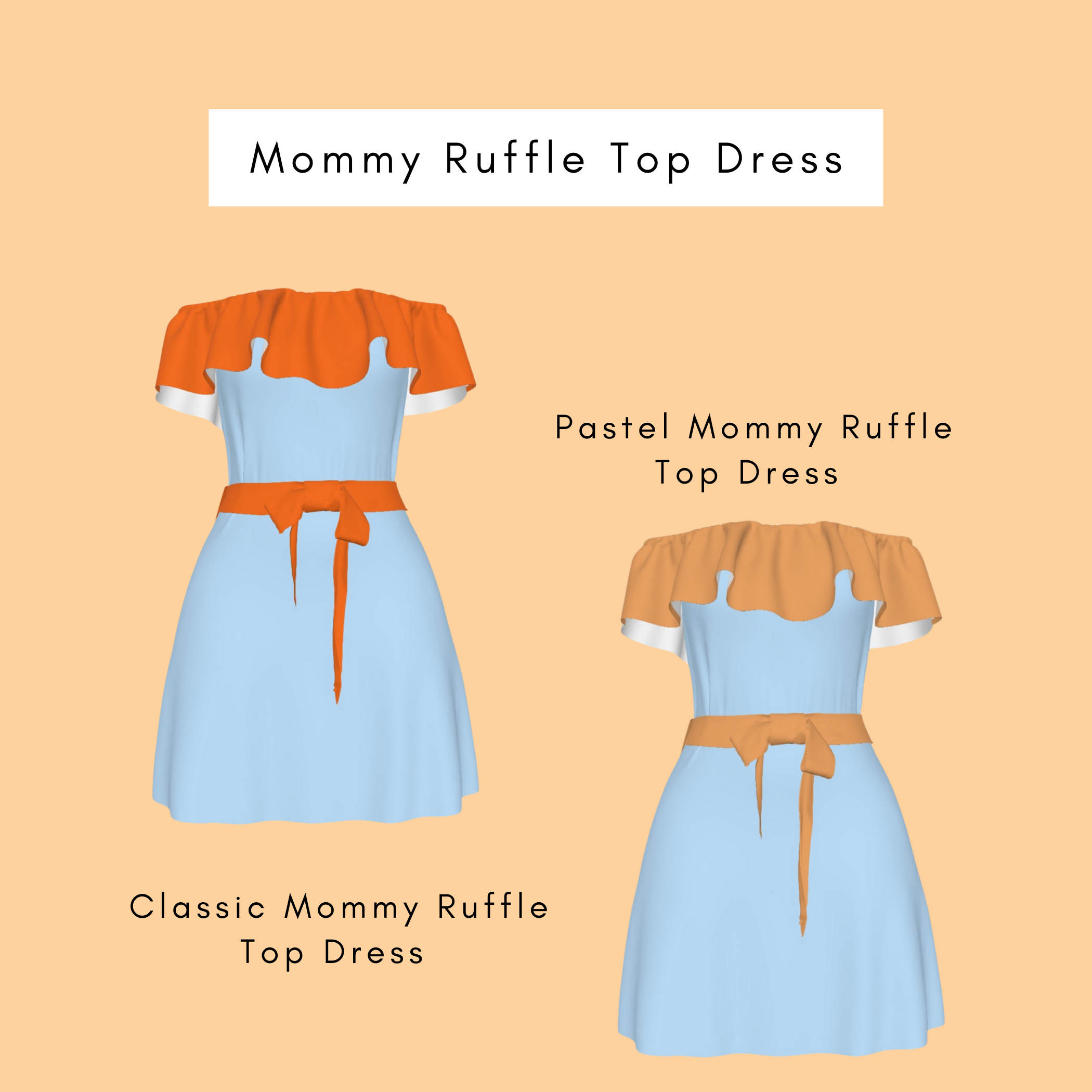 Bear Ruffle Top Mommy Dress