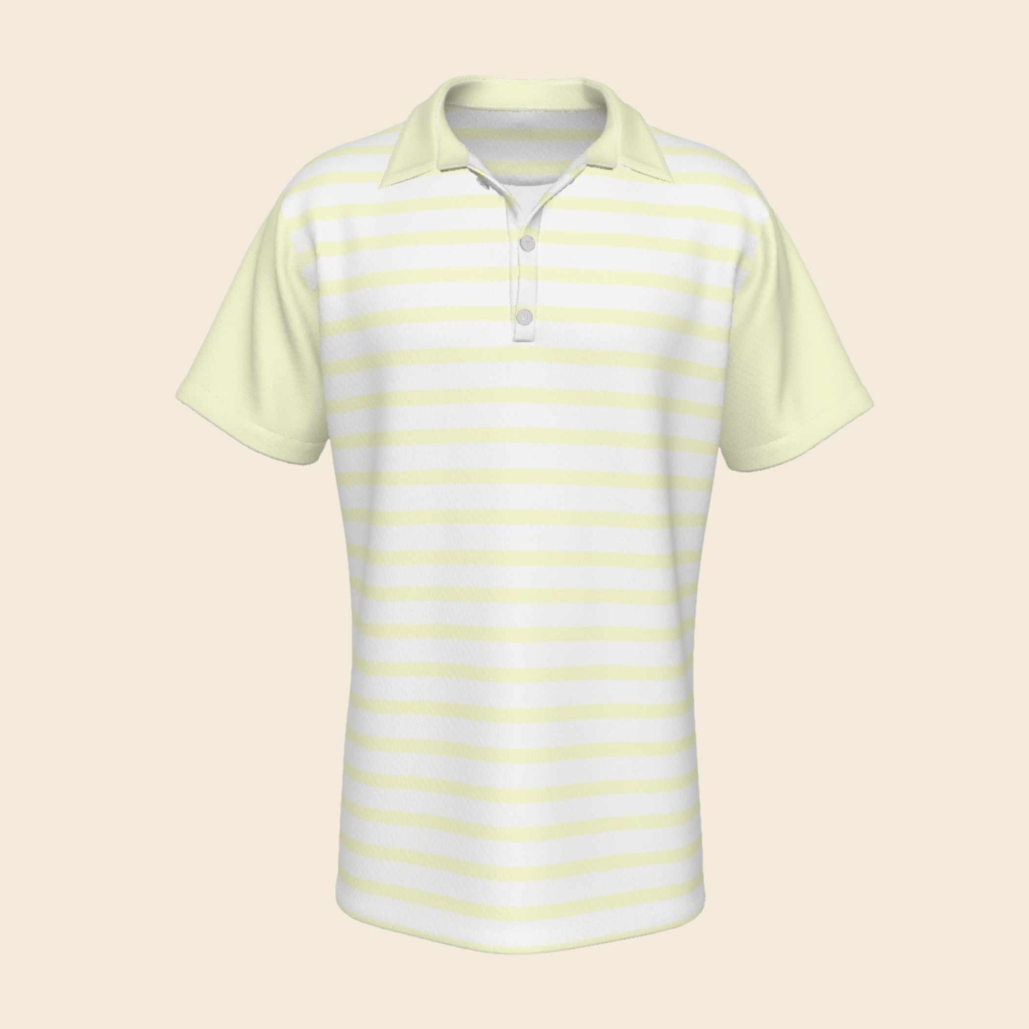 Pastel Yellow Matchy Daddy Polo Shirts