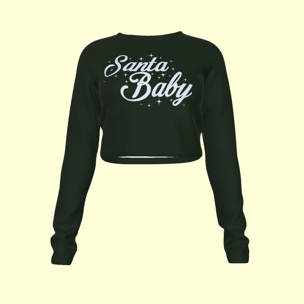 Thumbnail: Christmas Cropped Long Sleeve Shirt