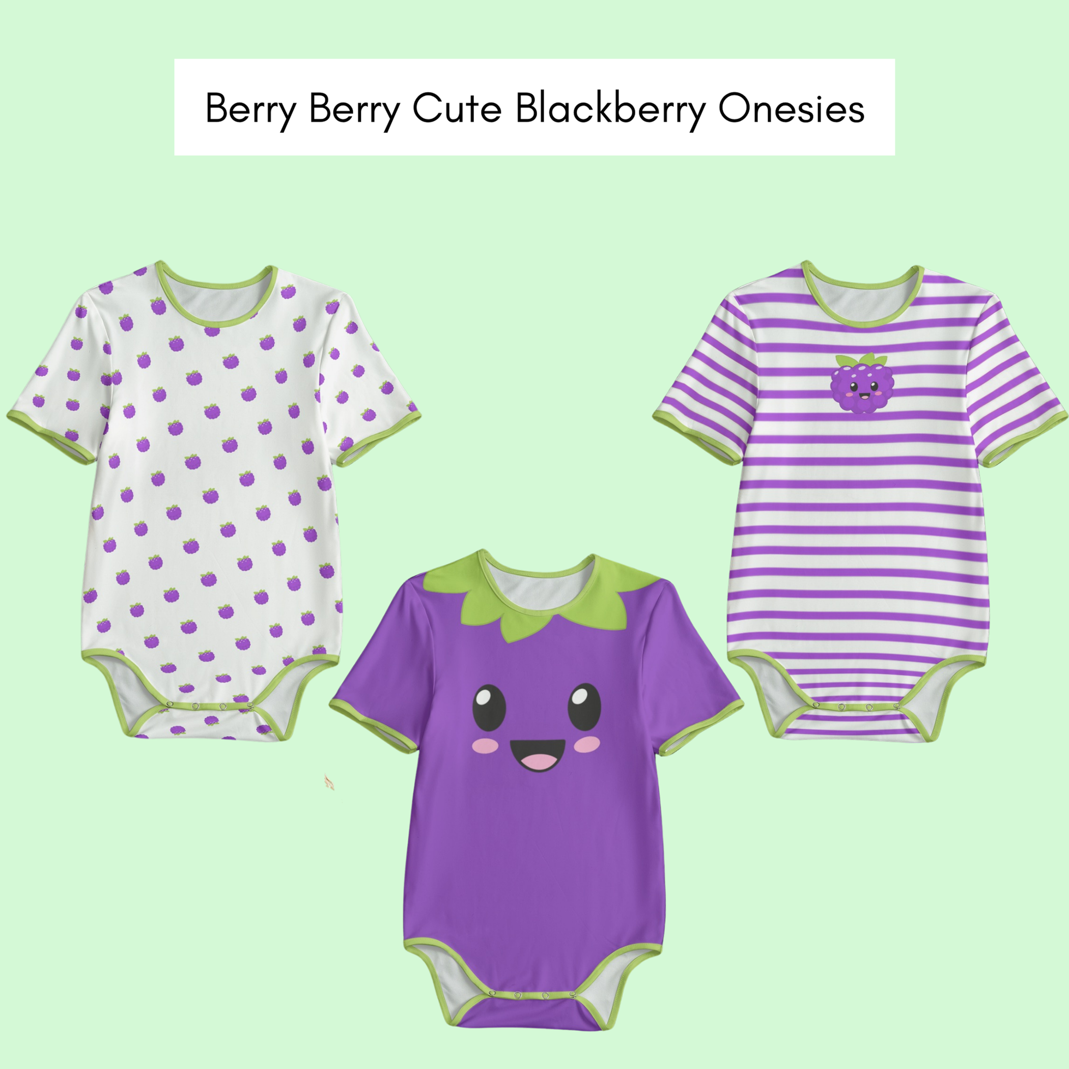Berry Berry Cute Blackberry Onesie