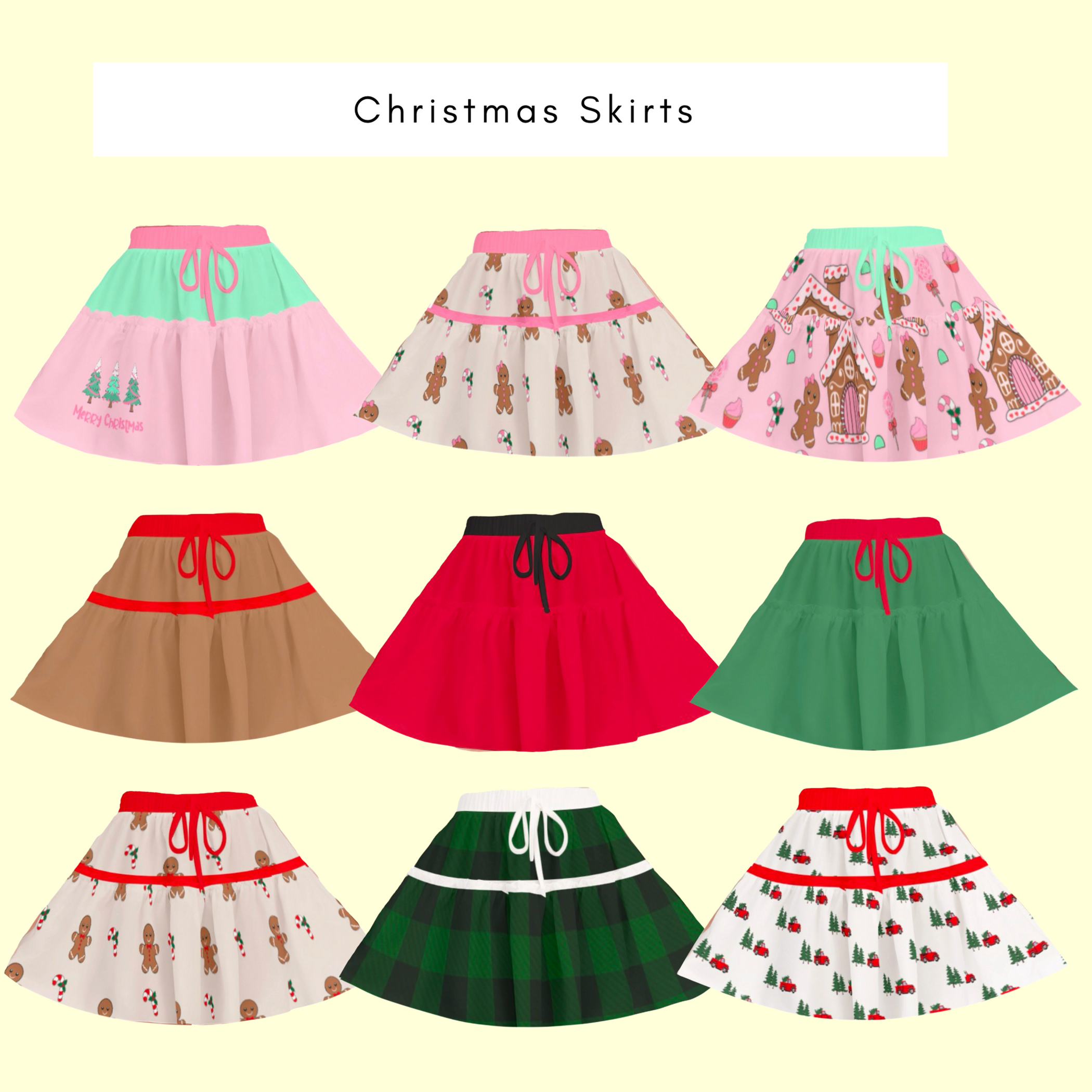 All-Over Print Women's Ruffled Mini Skirt