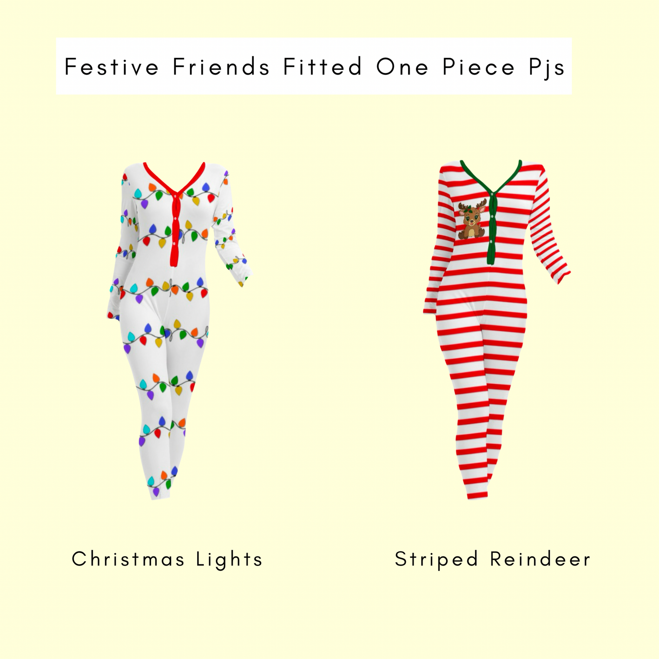 Festive Friends Fitted One Piece Pjs