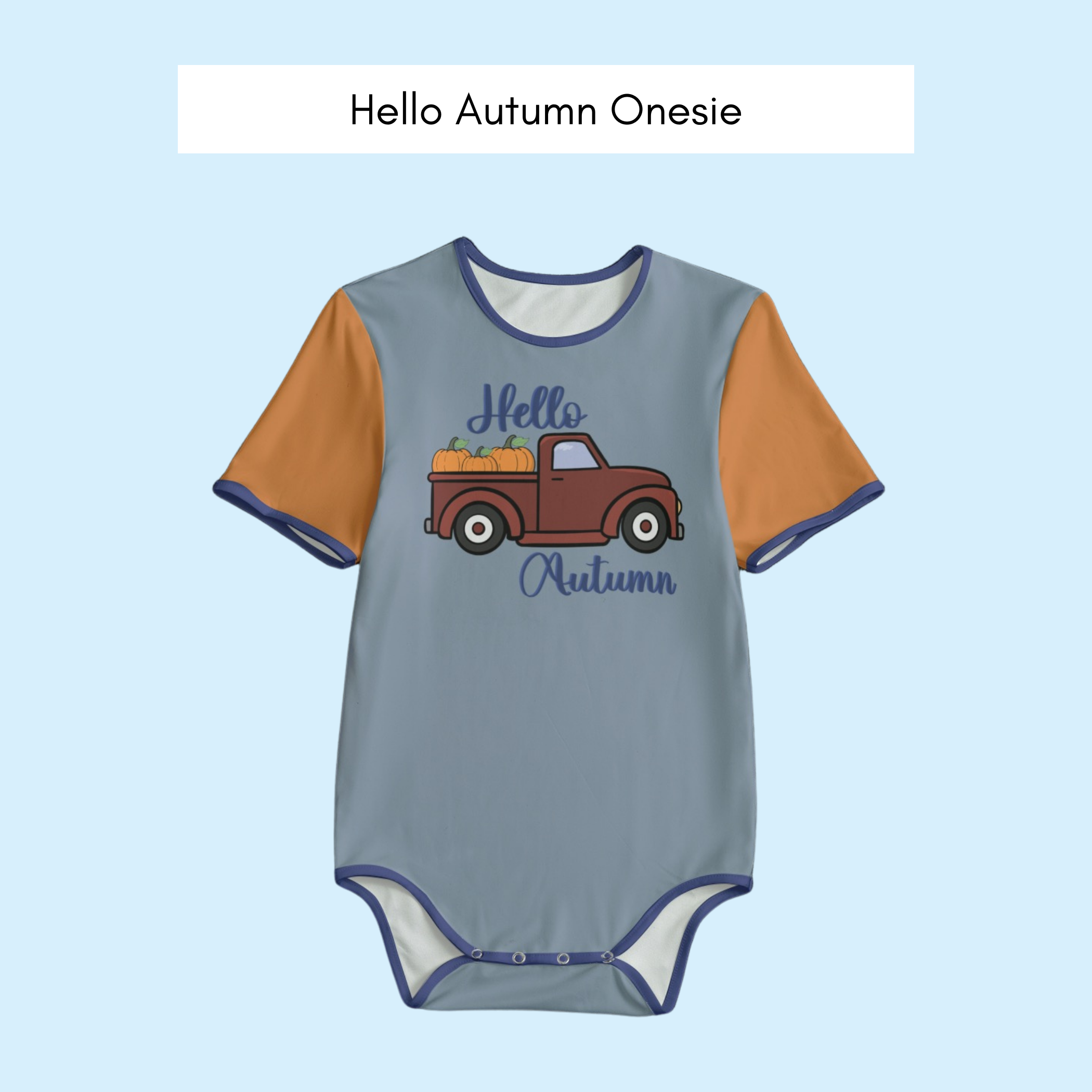 Hello Autumn Graphic Onesie
