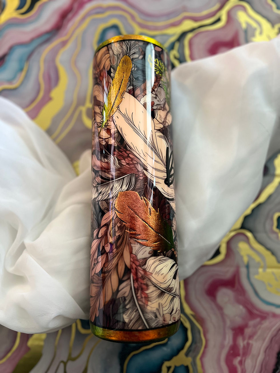 Thumbnail: 35 oz duo believe chameleon feathers 