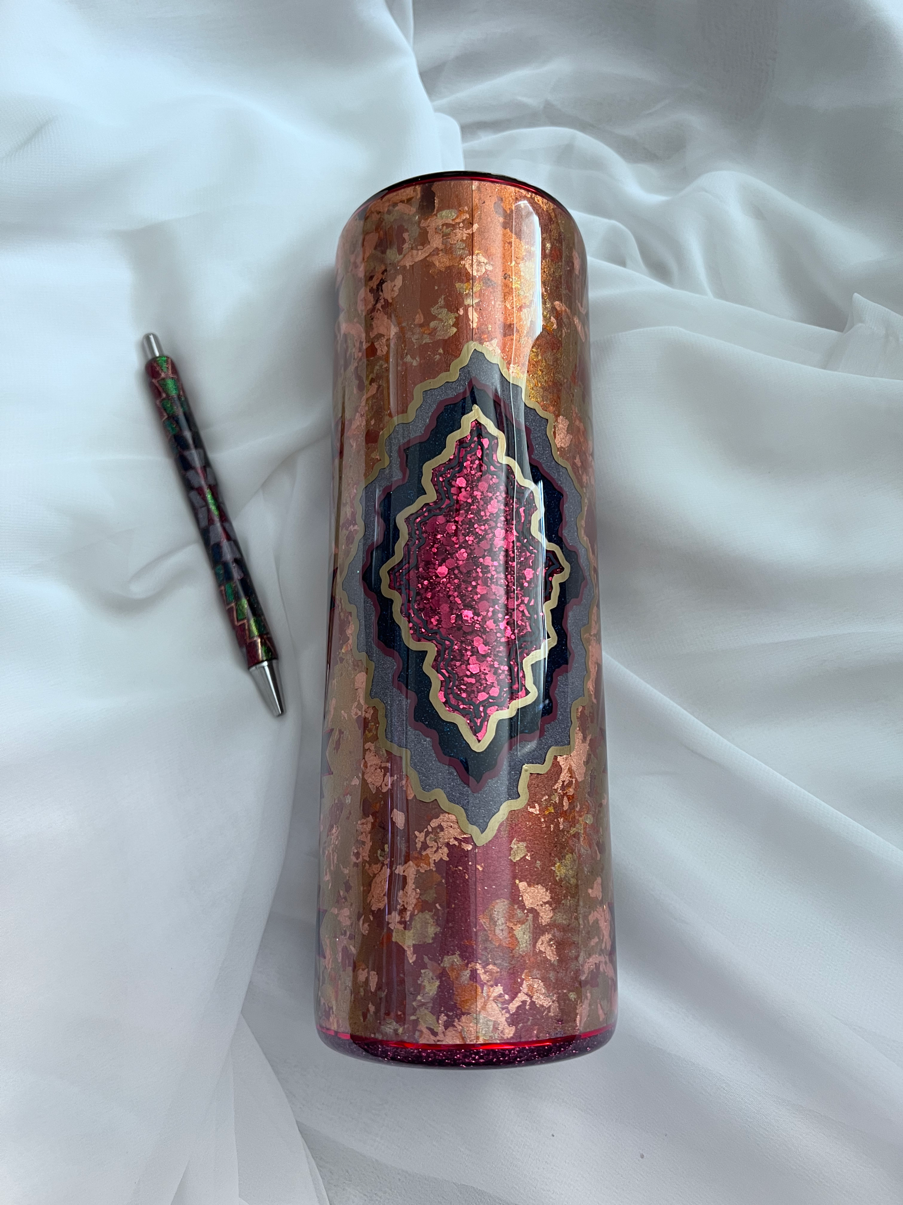 30oz wester geode w/pen 