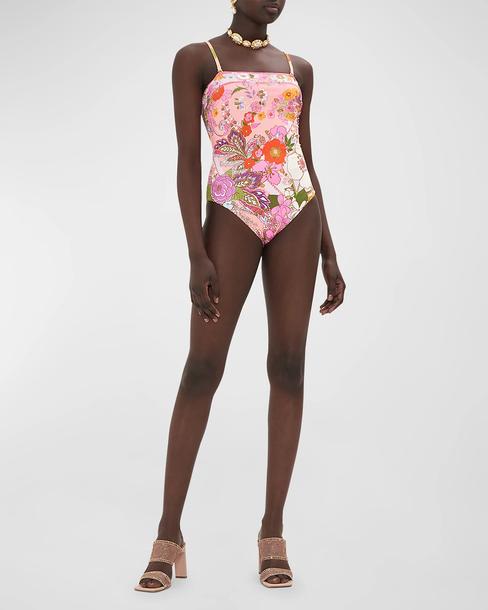 CAMILLA Clever Clogs Bandeau One-Piece Swimsuit