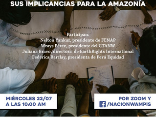 Conferencia de prensa: El retiro de Geopark del Lote 64 y sus implicaciones para la Amazonía