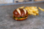 Pretzel Burger + Fries