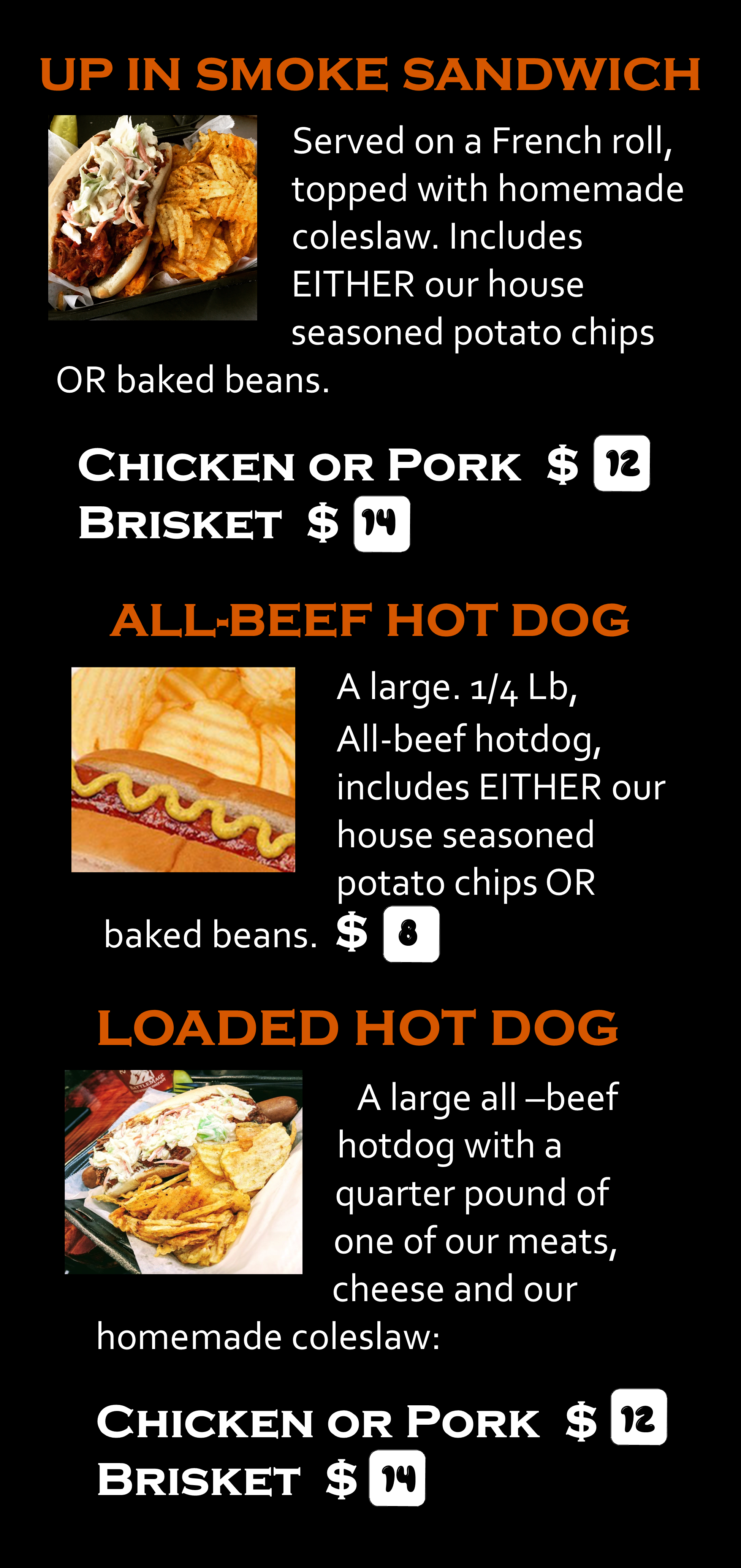 smoke stack menu smoke stack menu