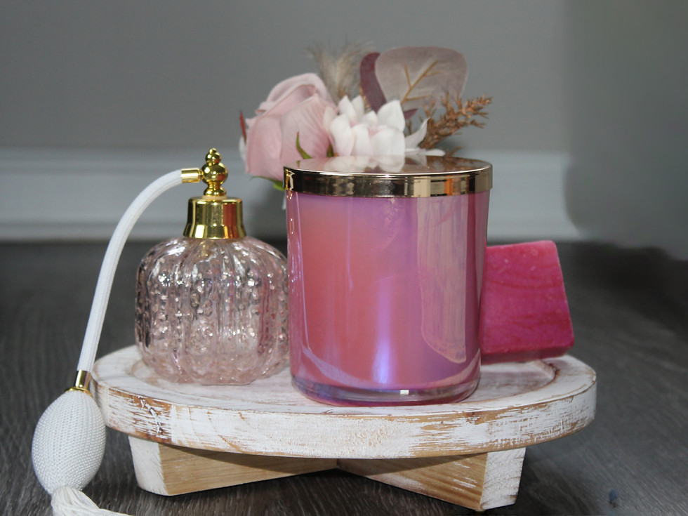 Thumbnail: 14 oz Iridescent Wooden Wick Candle