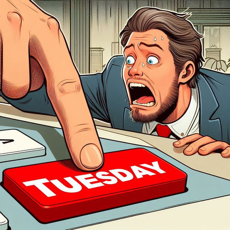 Don't press the Tuesday button!