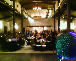 my stage view during the mission fundrai