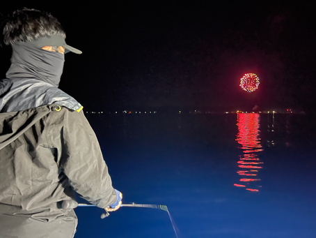 8/27 花火とアジング😁