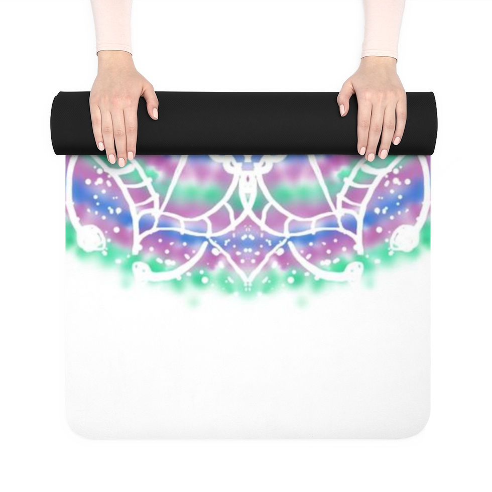 Thumbnail: Canterbury bells Mandala Rubber Yoga Mat