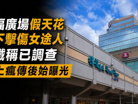 全民新聞台》［港聞］德福廣場假天花塌下擊傷女途人　港鐵稱已調查　網上瘋傳後始曝光