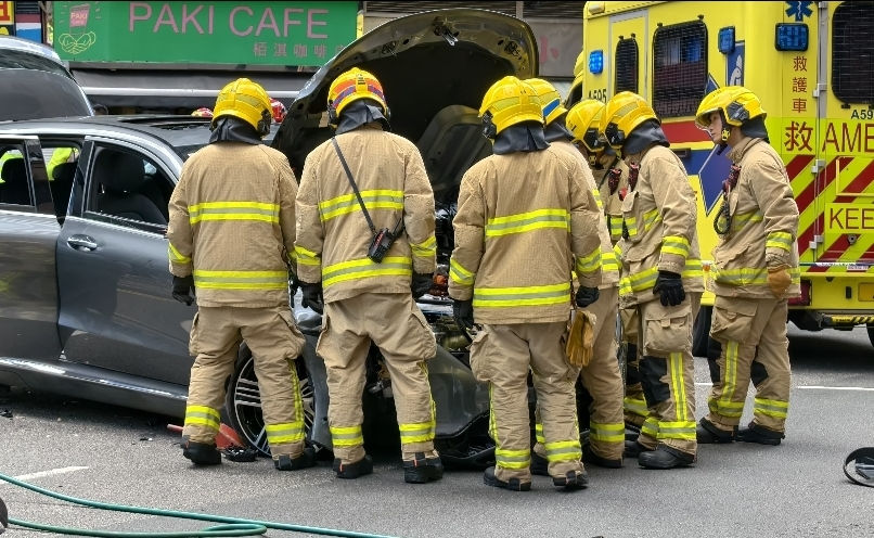 消防到場處理 攝:Loki