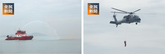 更多民航處搜救演練圖片內容可追蹤《全民新聞》Facebook專頁