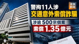 《全民新聞台》［港聞］警拘11人涉交通意外索償詐騙　涉逾500宗個案索償1.35億元