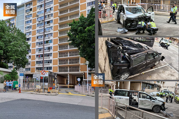 中電車輛疑失控衝撞屋邨停車場閘口 1名女子死亡