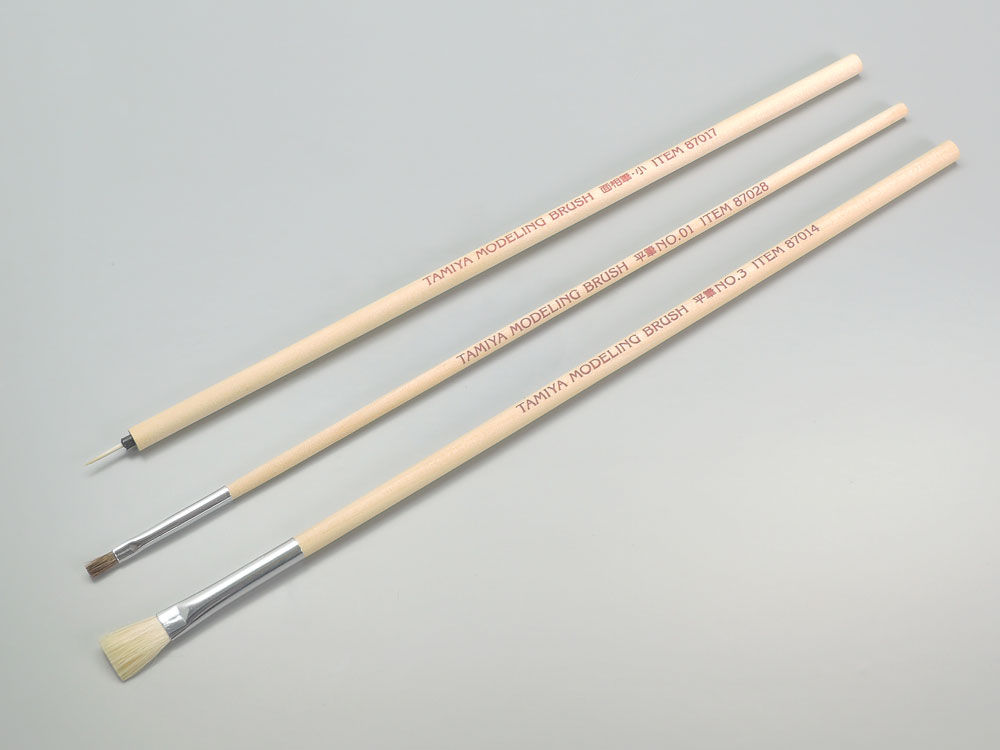 Tamiya Modeling Brush Basic Set (3pc)