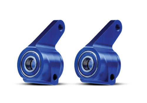 Steering Block (2WD) Blue Aluminum Left & Right