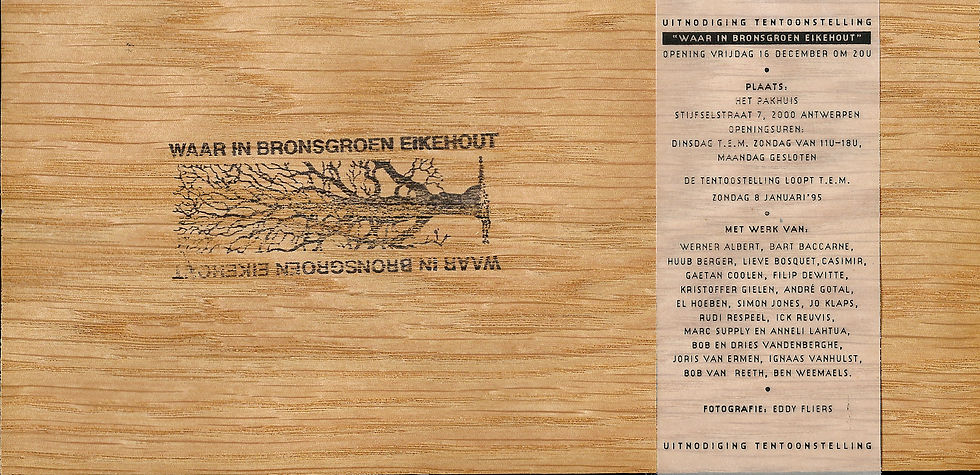 Uitnodiging WAAR IN BRONSGROEN EIKENHOUT