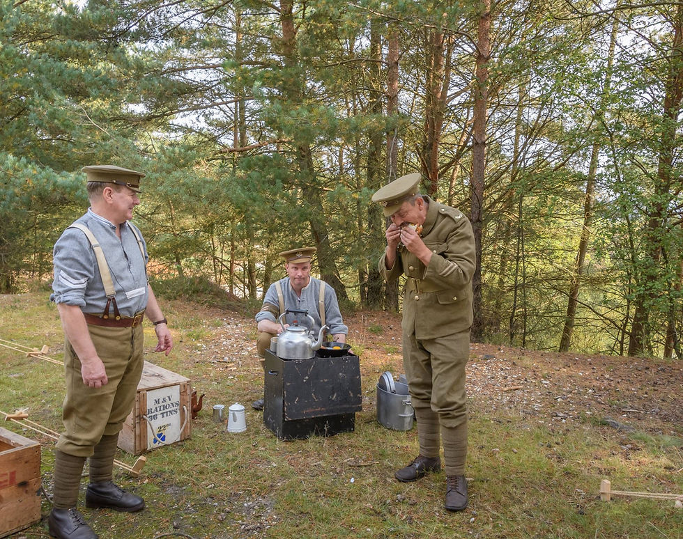 Breakfast in the field!!