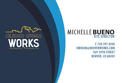 Denver Works business card front