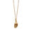 Thumbnail: Gold textured pendant necklace