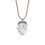 Thumbnail: Silver Buddha pendant necklace with emerald headband