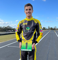 Alex Ninovic Canterbury Bankstown TORCH Newspaper article KA3 Senior Australian Karting Champion 2022