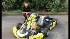 Alex Ninovic sitting with his PCR Kart