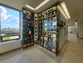 Image of an Indoor Cremation Niche on the 2nd floor of the Grand Mausoleum in Room 209 at Ocean View Burial Park.