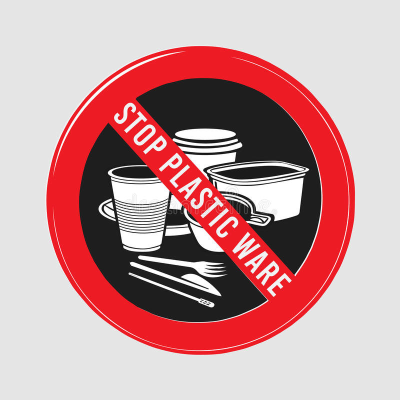 Plasticware Sign Prohibición de plásticos y unicel de un solo uso, CDMX 2021